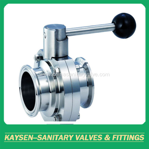 DIN Hygienic Butterfly Valves Clamp end